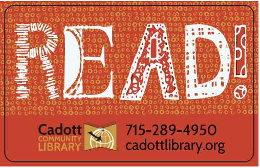 Cadott library card: read